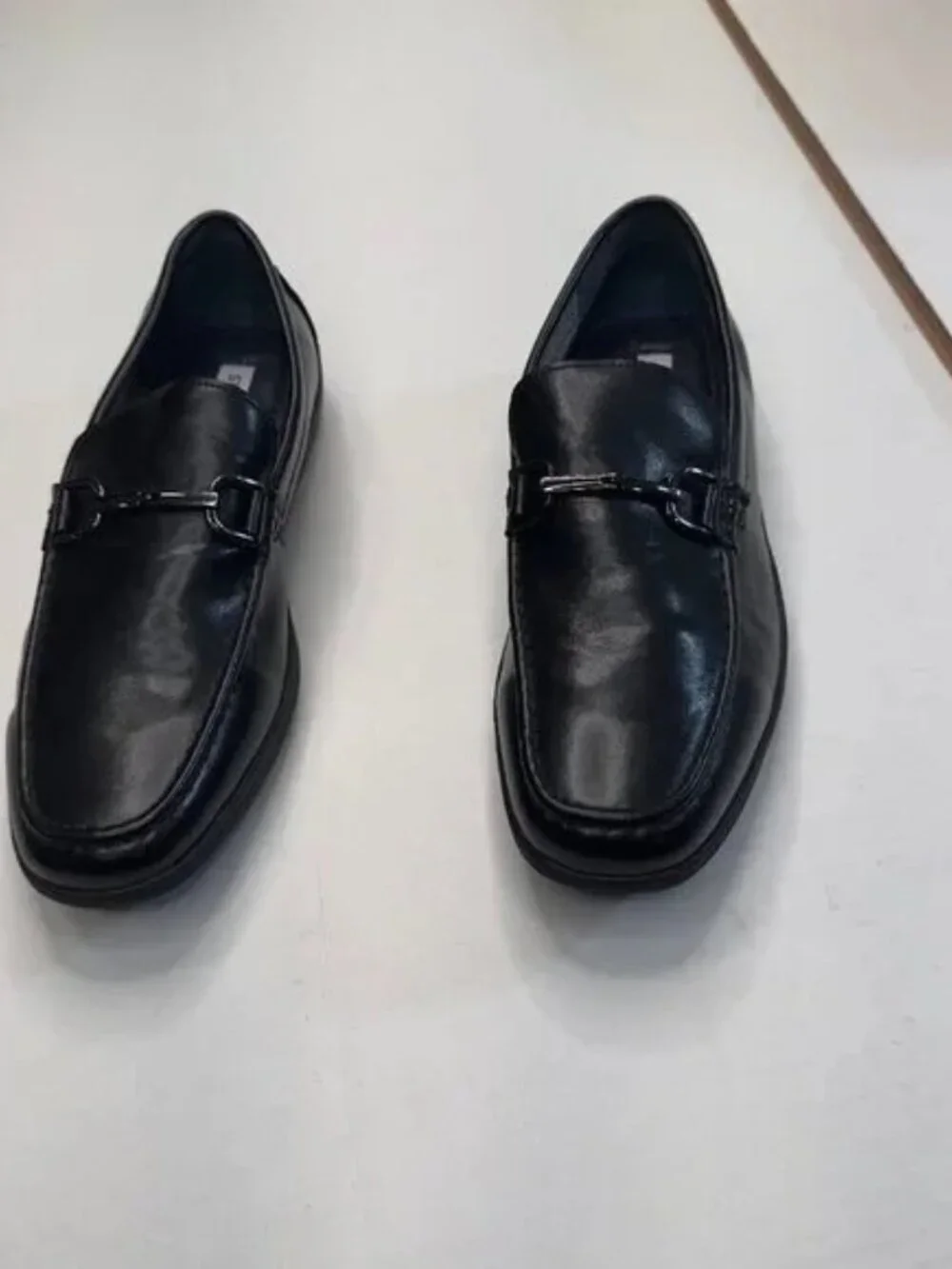 Steve Madden P-Pellea PU Uppers Slip-on Rubber Soles Loafers Black Size 10M